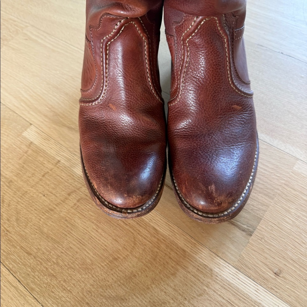 Frye Brown Leather Boots - “Campus Boot” - Women’s Size 7.5 - Picture 3 of 6
